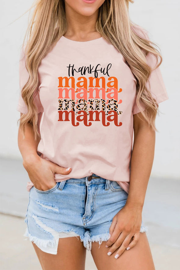 Letter Heart-shaped Rugby Graphic Print Short Sleeve T-shirt