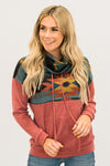 Aztec Cowl Pullover Hoodie