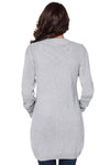 Front Pocket and Buttons Closure Cardigan