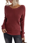 Cross Back Hollow-out Sweater