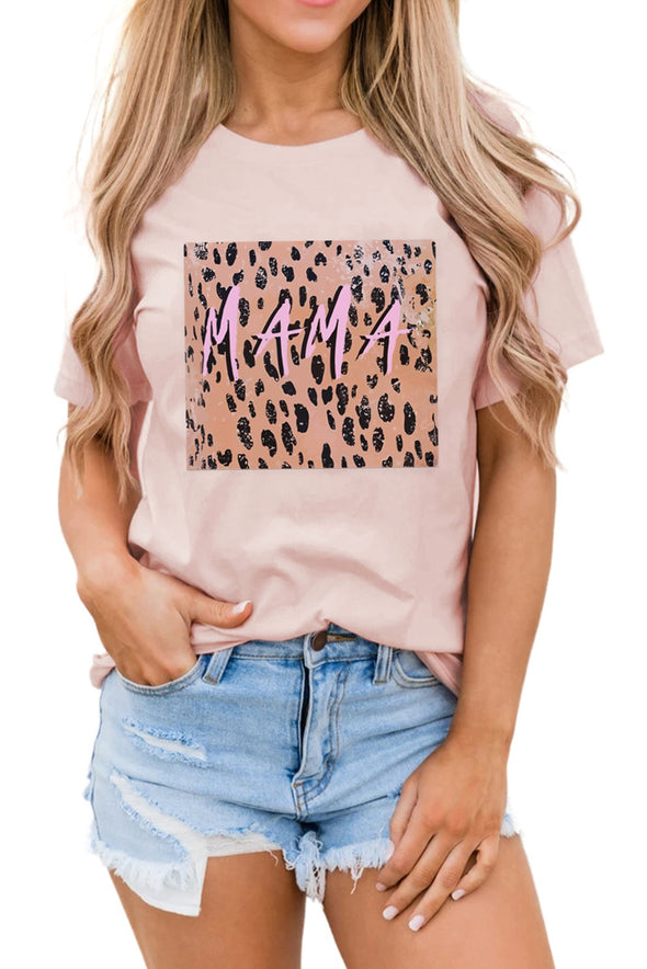 Letter Heart-shaped Rugby Graphic Print Short Sleeve T-shirt