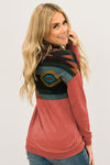 Aztec Cowl Pullover Hoodie