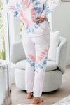 Multicolor Utopia Cotton Blend Tie Dye Hoodie Joggers Loungewear