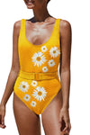 Ribbed One-piece Swimsuit with Belt