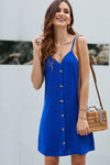Buttoned Slip Dress