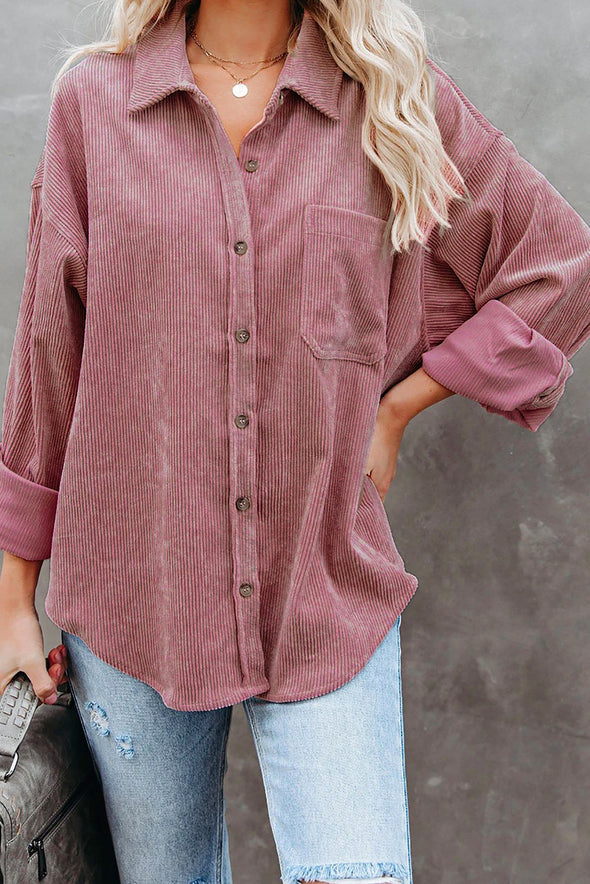 Corduroy Button Pocket Shirt