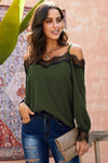 Lace Cold Shoulder Blouse