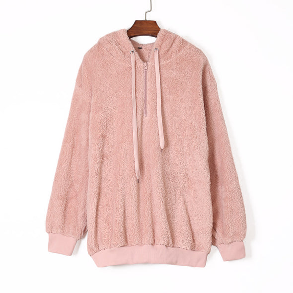 Warm Furry Pullover Hoodie