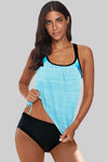 Printed Lined Tankini Swimsuit