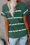 Stripe Print Loose T-shirt