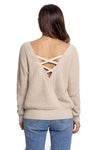 Cross Back Hollow-out Sweater