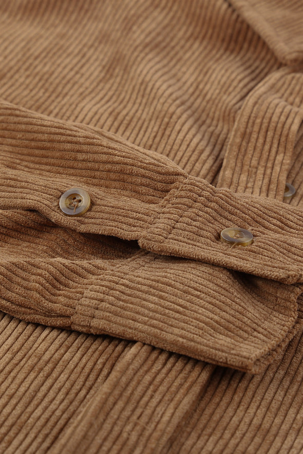 Corduroy Button Pocket Shirt