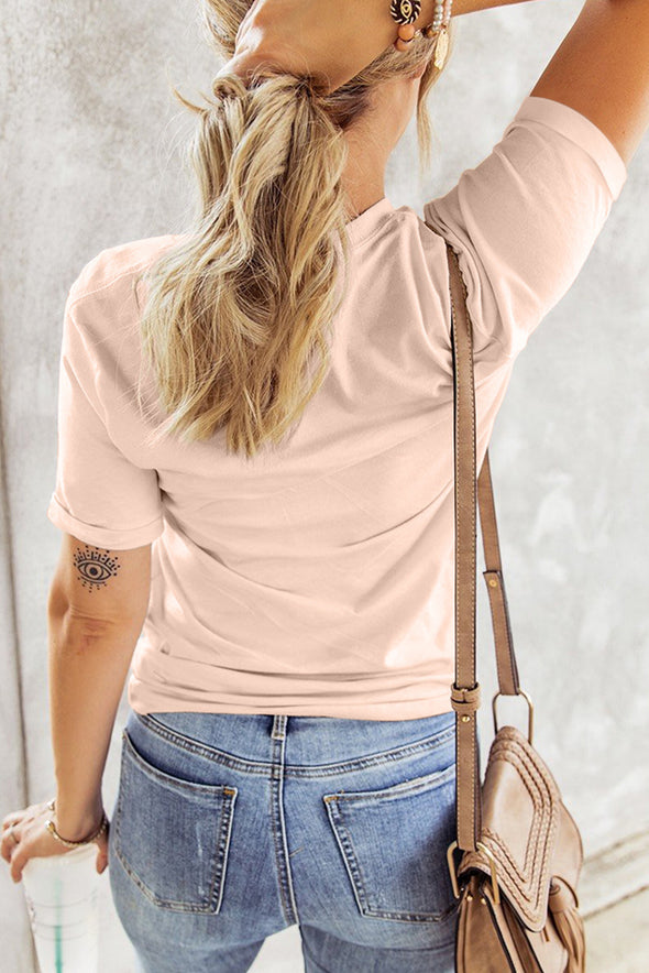 Summer Vibes Print Loose T Shirt