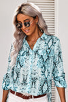 Classic Leopard Print Shirt with Pockets