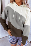 Colorblock Drawstring Hoodie