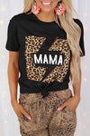 Letter Heart-shaped Rugby Graphic Print Short Sleeve T-shirt