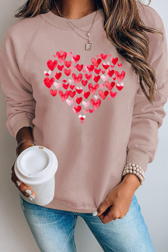 French Terry Cotton Blend Pullover Sweatshirt