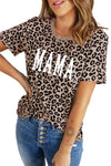 Crew Neck Camo Side Split T-shirt