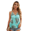 Tropical Plant Print Tank Top