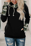 Double Hoods Thumb Hole Hoodie