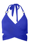 Halter Neck Criss Cross High Waist Bikini Set