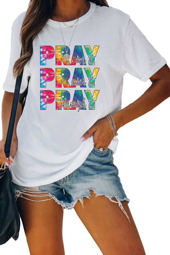 Letter Heart-shaped Rugby Graphic Print Short Sleeve T-shirt