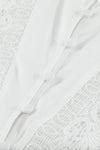 Lace Splicing Buttoned Shirt