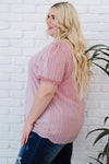 V Neck Lace Crochet Swiss Dot Short Sleeve Blouse