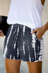 Tie Dye Drawstring Casual Shorts