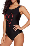 Gradient Criss Cross Back One Piece Swimsuit