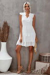 Swiss Dot Tiered Babydoll Mini Dress