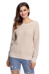 Cross Back Hollow-out Sweater