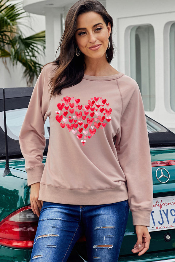 French Terry Cotton Blend Pullover Sweatshirt