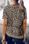 Crew Neck Camo Side Split T-shirt