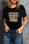 Letter Heart-shaped Rugby Graphic Print Short Sleeve T-shirt