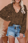 Saint Helena Printed Ruffle Blouse