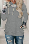 Double Hoods Thumb Hole Hoodie