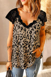 Eyelash V Neck Striped Tank