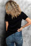 Summer Vibes Print Loose T Shirt