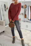 Cross Back Hollow-out Sweater