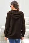 Long Sleeve Hoodie with Rope Drawstring