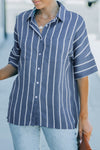 Pocketed Striped Shirt