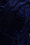 Retro Velvet Pocket Long Sleeve Shirt