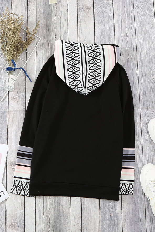 Double Hoods Thumb Hole Hoodie