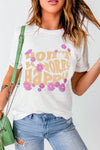 Leopard Sunflower Cactus Print Short Sleeve T Shirt