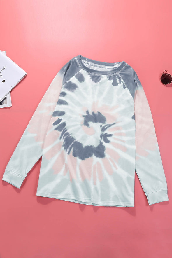 Ombre Tie Dye Loose Leisure Sweatshirt