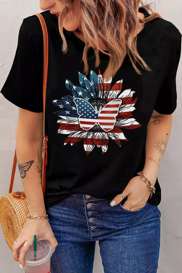 Summer Vibes Print Loose T Shirt
