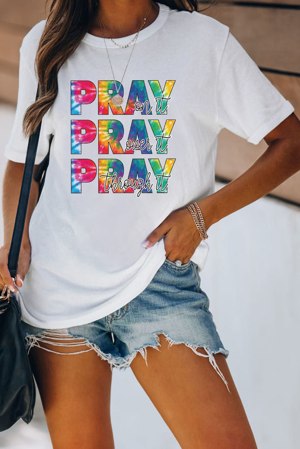 Letter Heart-shaped Rugby Graphic Print Short Sleeve T-shirt