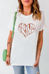 Leopard Sunflower Cactus Print Short Sleeve T Shirt