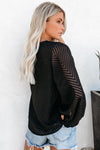Balloon Sleeve Textured Blouse